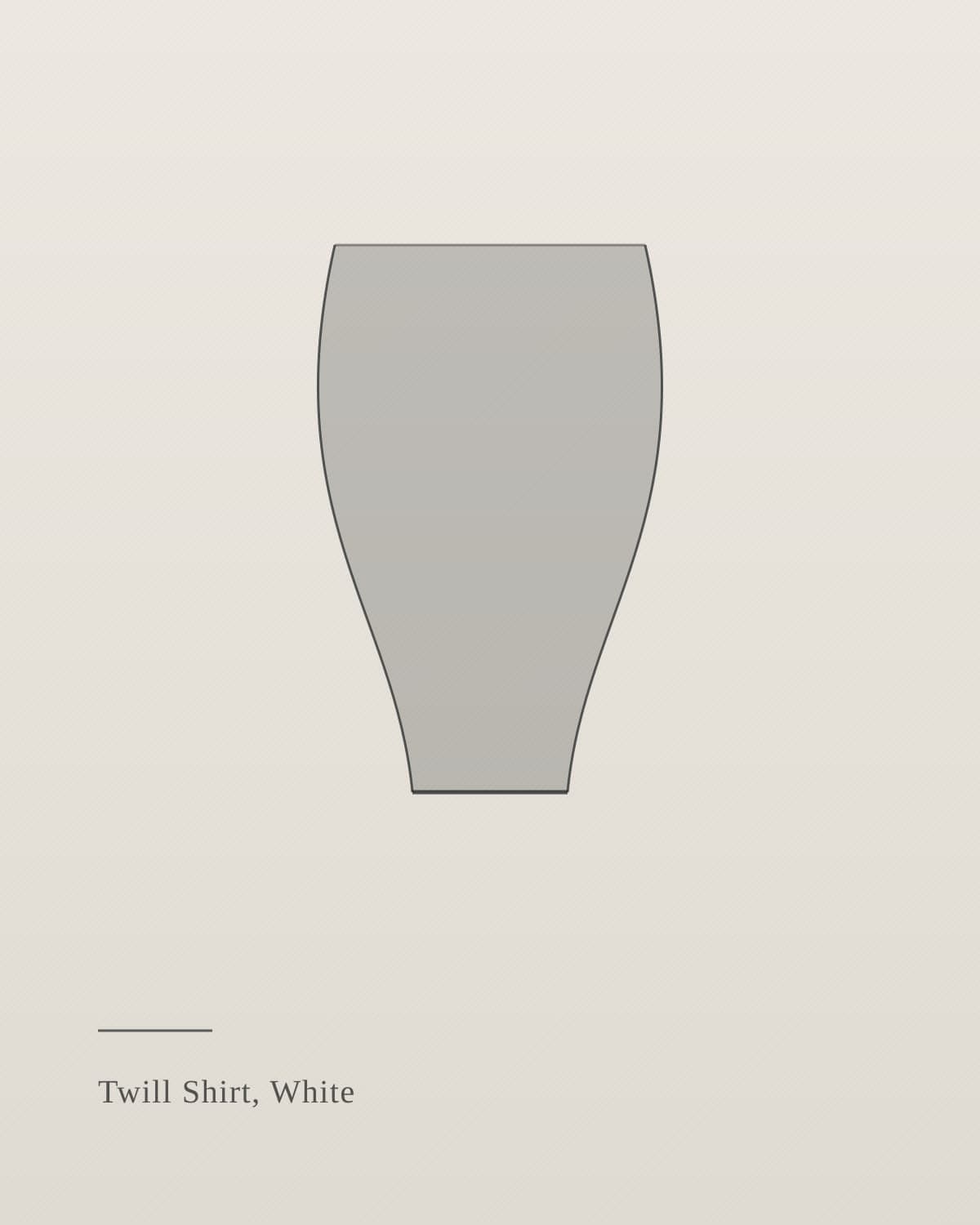 Twill Shirt, White