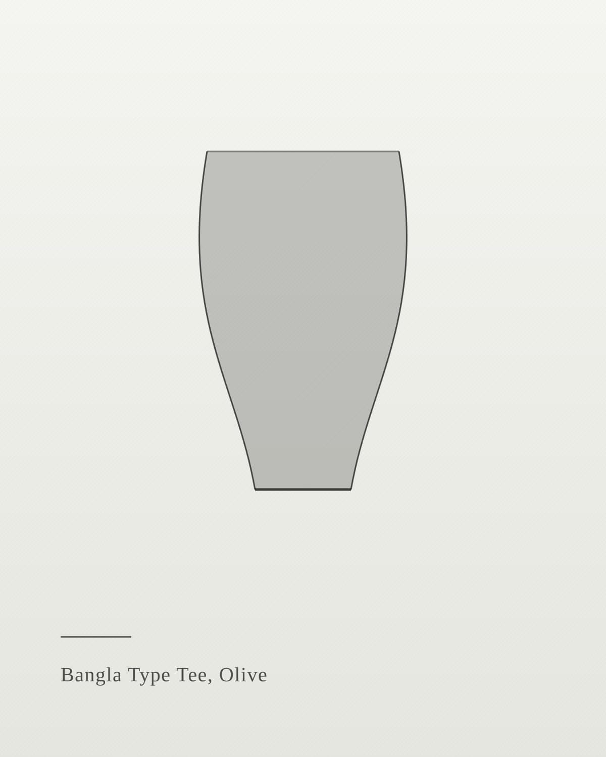Bangla Type Tee, Olive
