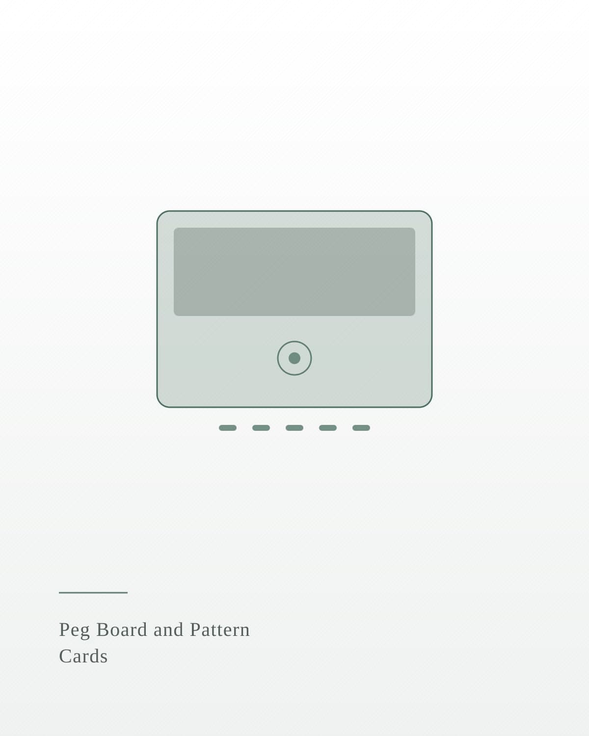 Peg Board and Pattern Cards